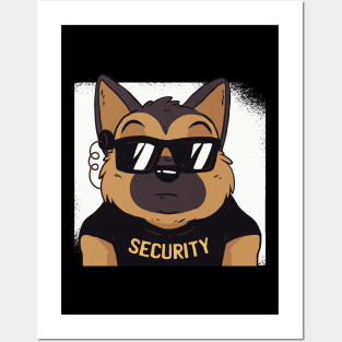 German Sheperd Security Posters and Art